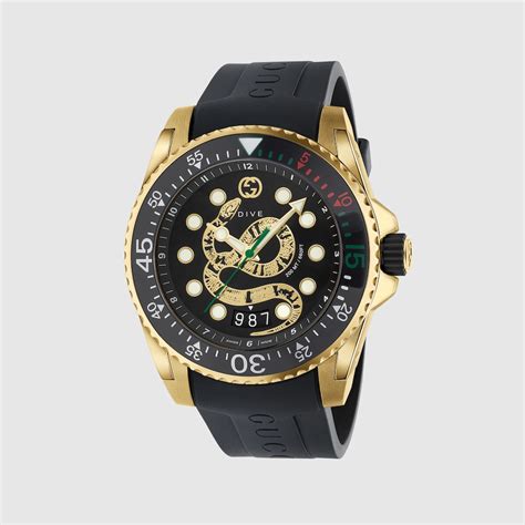 gucci dive watch 45mm snake.